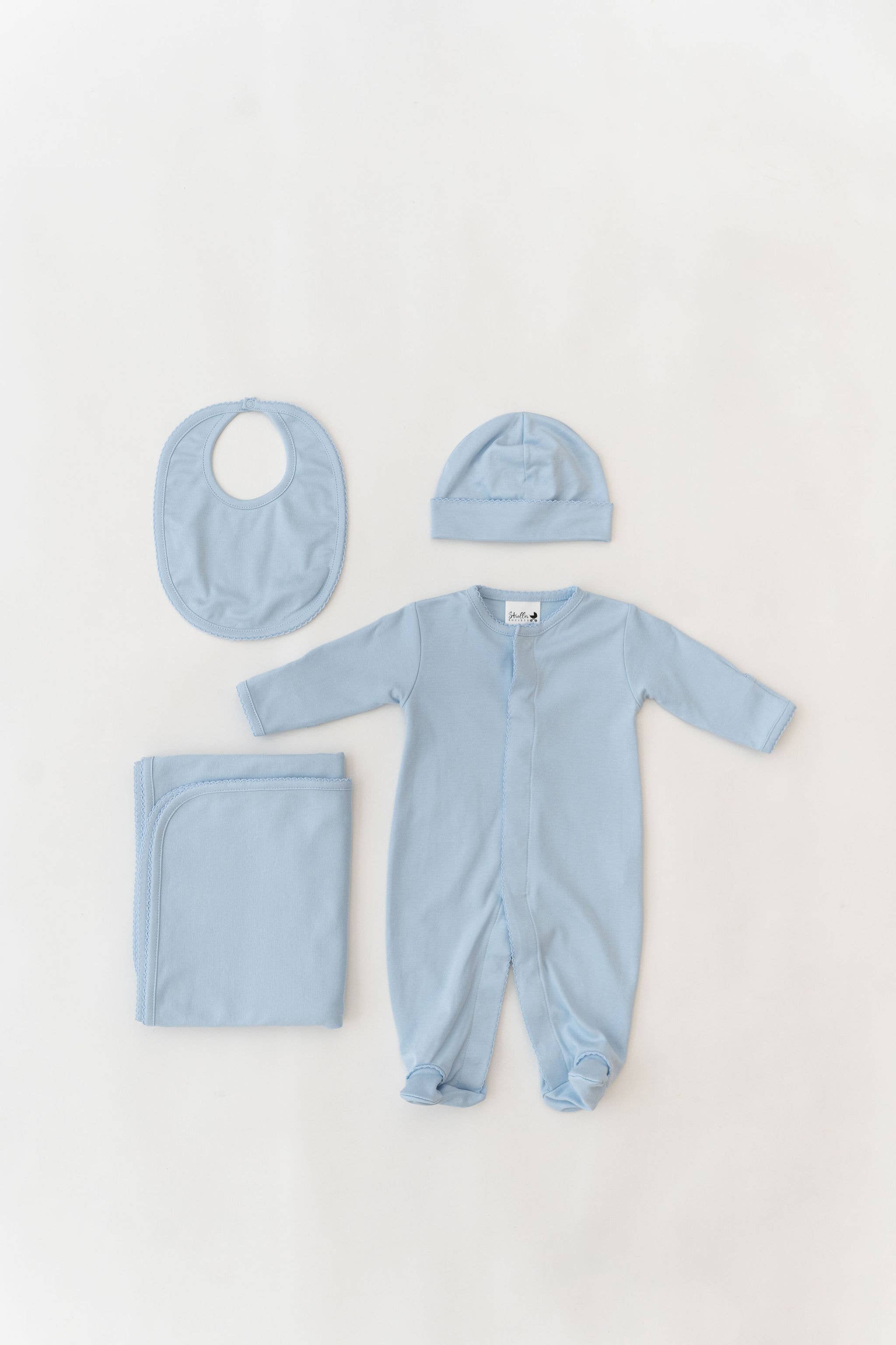 Stroller Society – Engroshandel Tøjsæt - Baby – Sæt til nyfødte i pima-bomuld - tøj til nyfødte til broderi