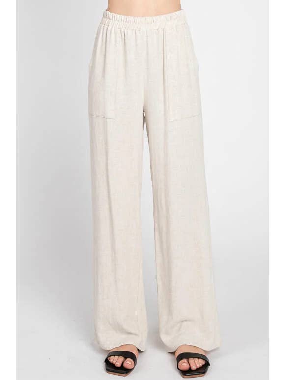 Final Touch - Wholesale Pants - Women's - Linen Regular Fit Pants - NP70255C