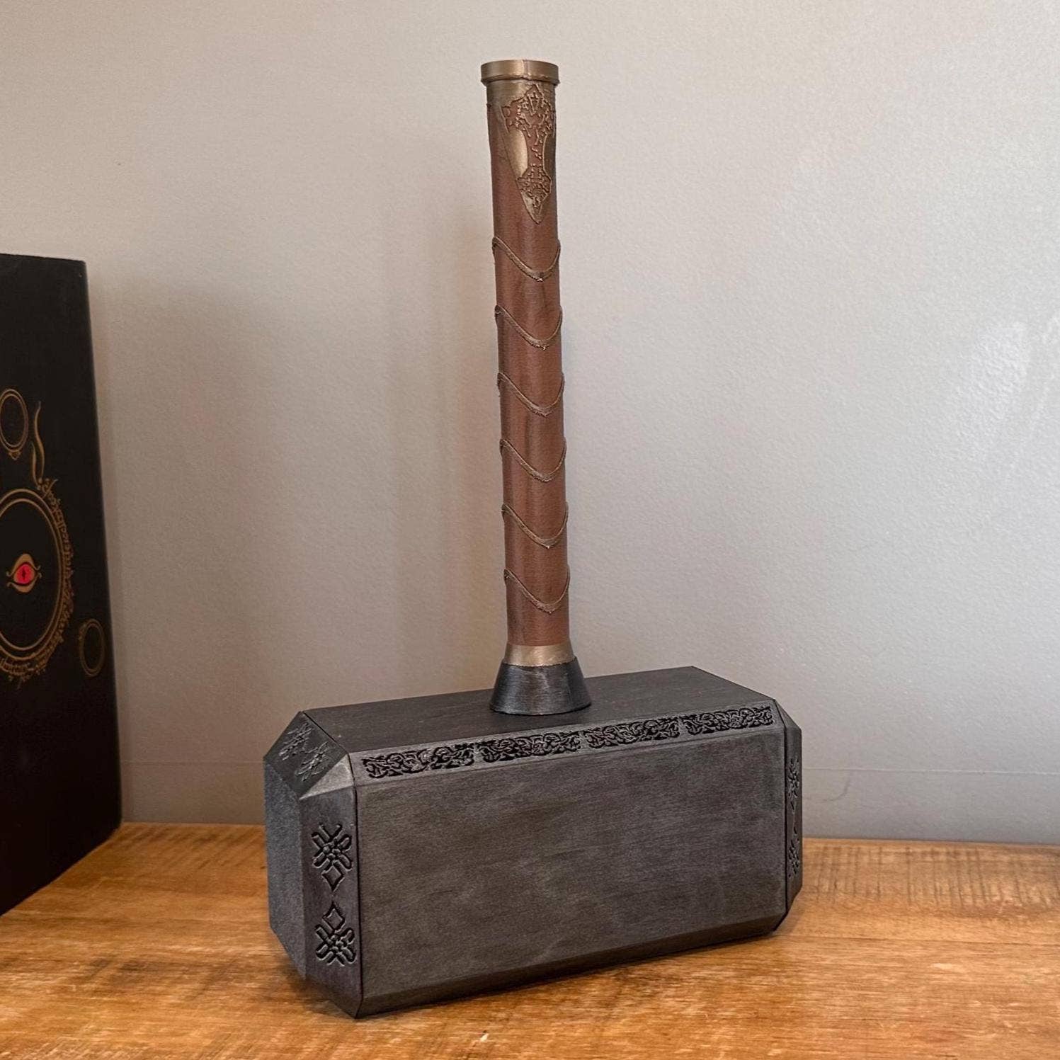 <3 Studio - Wholesale Door Stop - Thor’s Hammer Door Stopper |Fillable Mjølnir Metallic Finish6