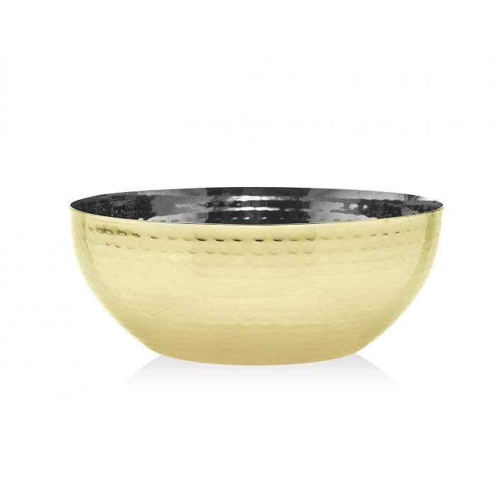 Hammered Gold 6 Rond Nut Bowl for wholesale by Godinger