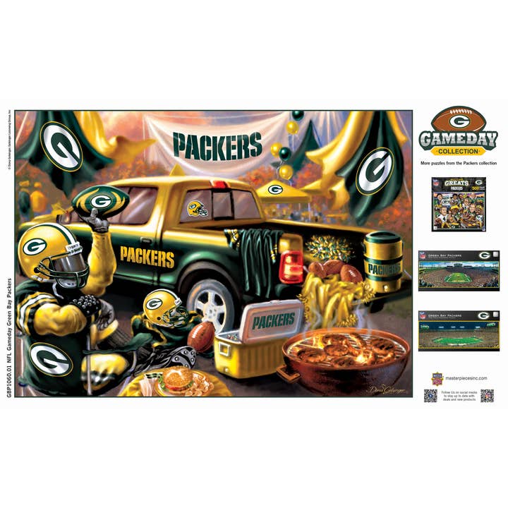 Masterpieces Puzzles - Wholesale Puzzle - Adult - Green Bay Packers - Gameday 1000 Piece Puzzle