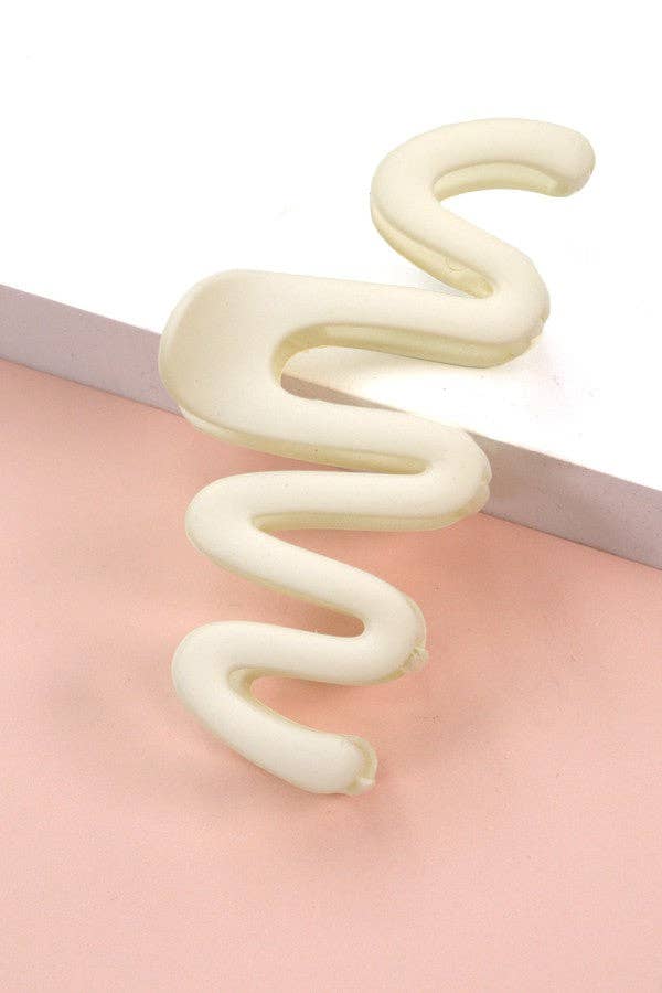 JOSSLYN by wall to wall – Clips para cabelo - Mulher por atacado – CLIPS DE GARRA PARA CABELO FOSCO ZIGUEZAGUE | 40H6233