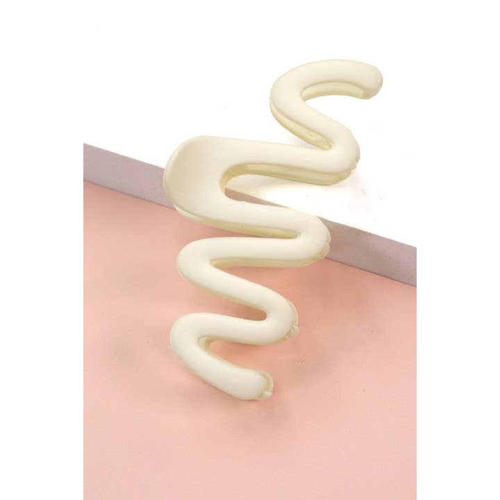 JOSSLYN by wall to wall – Clips para cabelo - Mulher por atacado – CLIPS DE GARRA PARA CABELO FOSCO ZIGUEZAGUE | 40H6233