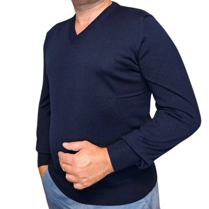 Cuello en V 100% merinos para venta al por mayor de Positano Coast