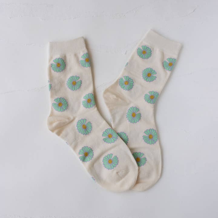 Tiepology – wholesale Socks – Women's – Women's Vivid Daisy Socks