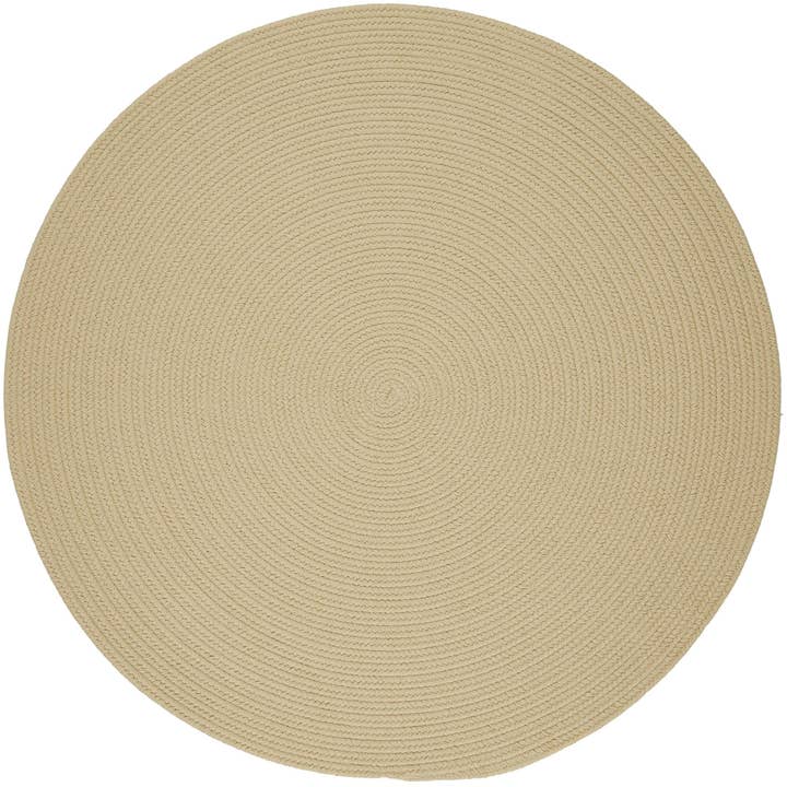 Tapis WearEver, rond, crème S001 pour la vente par Rhody Rug