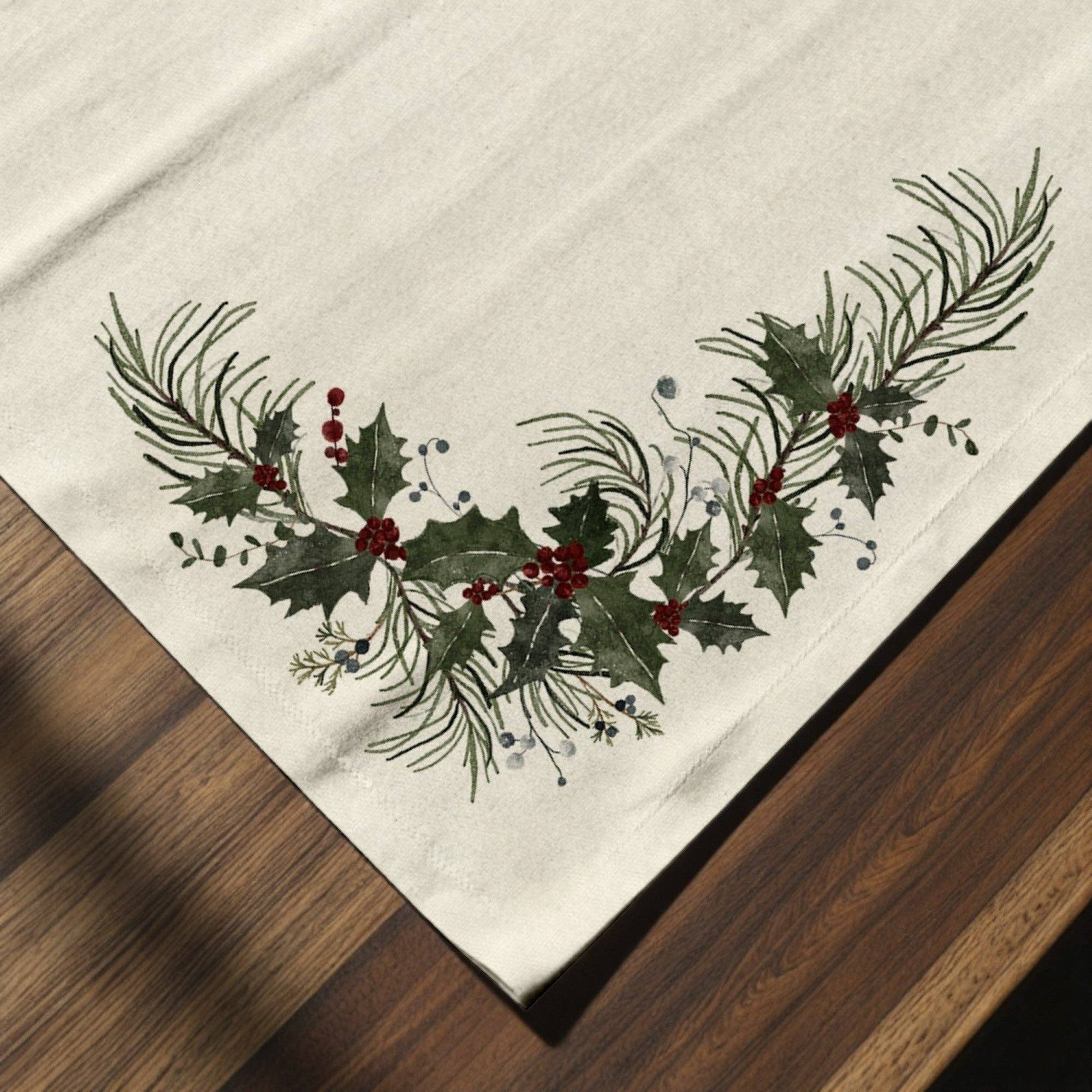 SG HOGAR - Wholesale Tablecloth - Stain-resistant individual placemat pack of 2 Mistletoe 12251