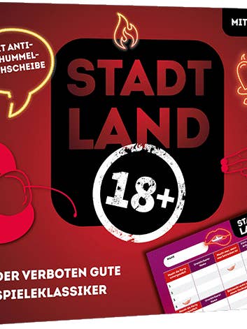 Stadt, Land, Ü18 - Der verboten gute Spieleklassiker
für den Großhandel von EMF Verlag - Edition Michael Fischer