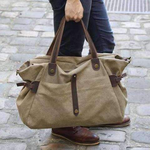 ZEDE PARIS - Wholesale Weekender Bag - Women's - SAINT-LAZARE - Weekend travel sports bag in canvas and leather43