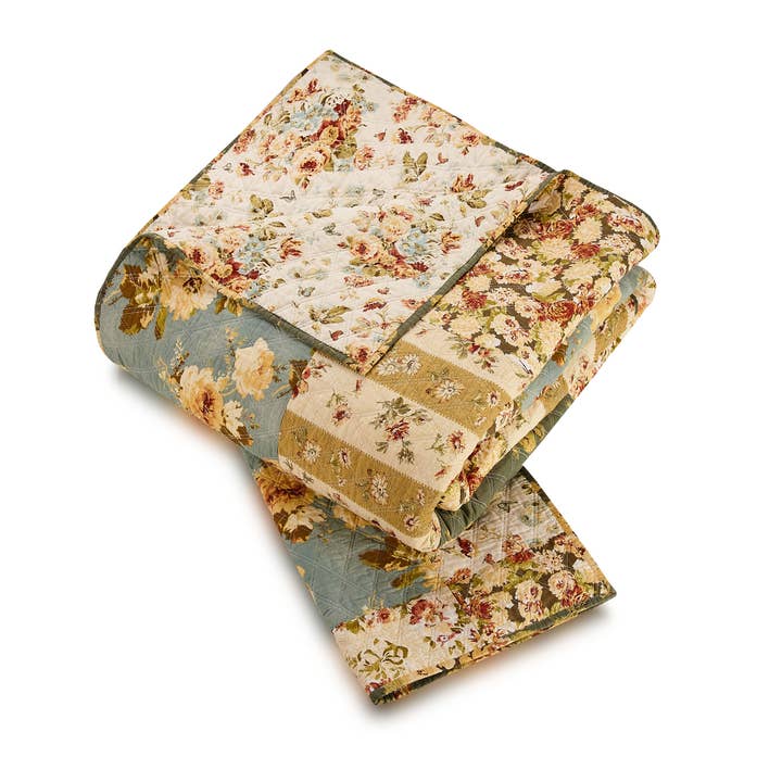 Peking Handicraft - Wholesale Bedding Set - Floral Patch 3-Piece Quilt Set by Modern Heirloom7