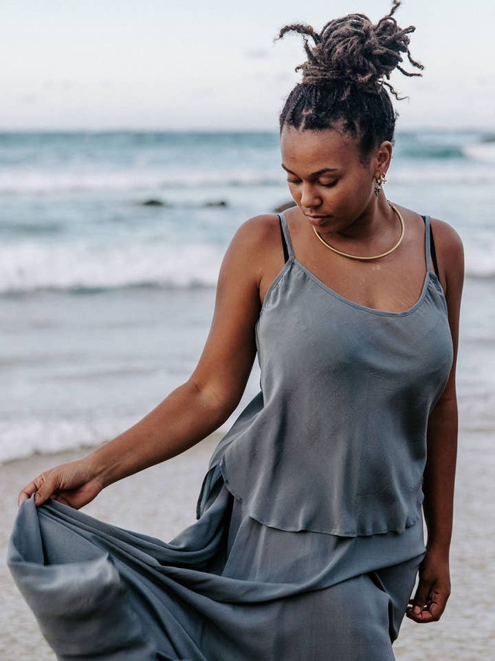IDIS - Wholesale Camisole – Women′s - Silk Cami - Sky2