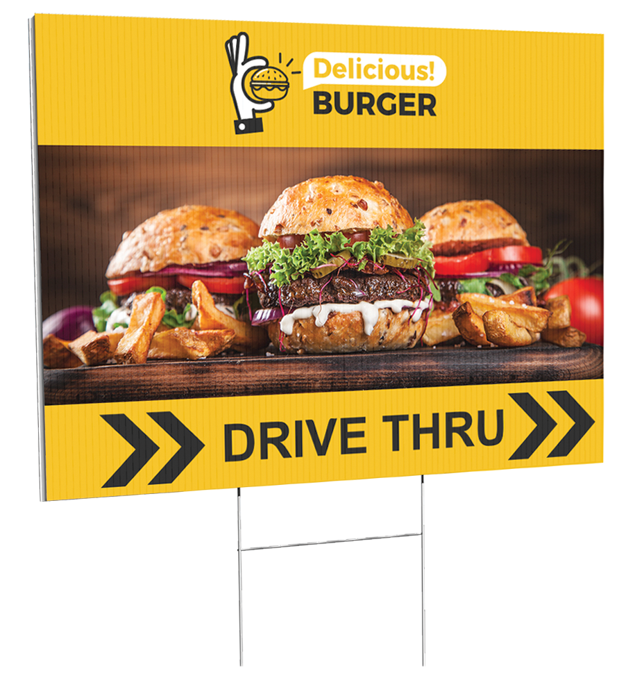 Print with Provision - Wholesale Outdoor Sign - Custom 24"x18" Outdoor Yard Sign - Single & Double Sided2