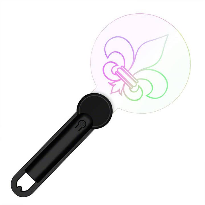 Blinkee.com, LLC - Wholesale Light-Up Toy - Kids & Baby - Flashing Mardi Gras Fleur de Lis Acrylic Wand
