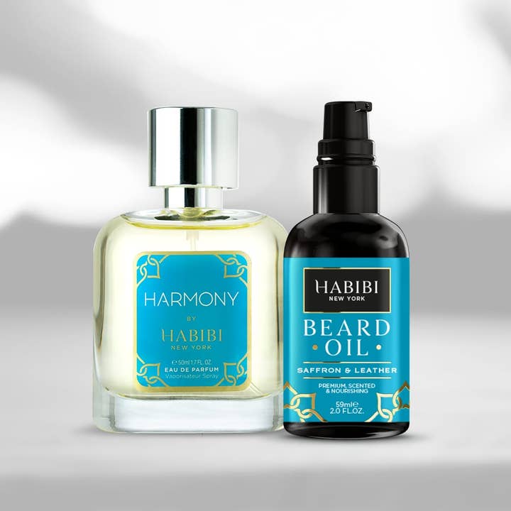HABIBI NEW YORK - Wholesale Beard Styling Product - HABIBI® Harmony Unisex Parfum & Saffron & Leather Beard Oil