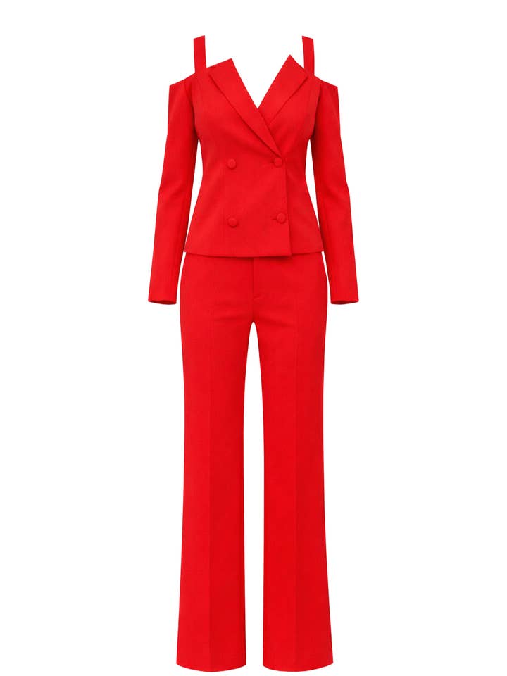 Conjunto de traje con mangas recortadas para venta al por mayor de RIVIR