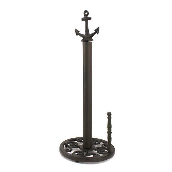 Porta salviette di carta con ancora in ghisa, 40,6 cm per la vendita all'ingrosso da parte di Hampton Ironworks