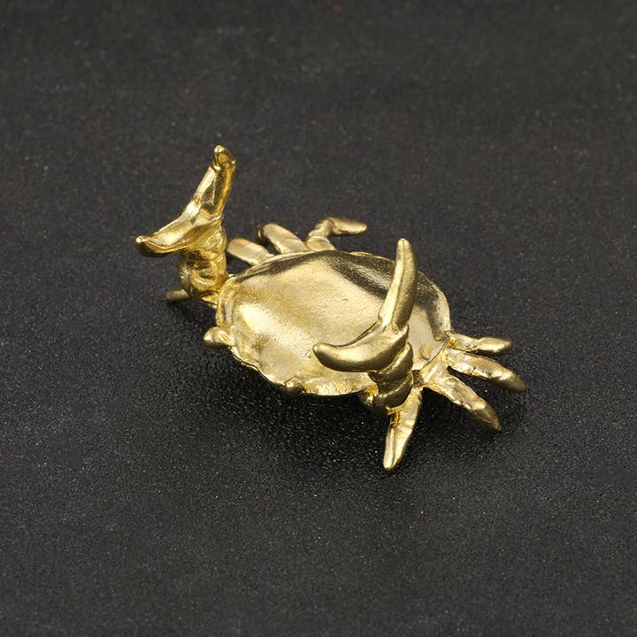 Gemcohub - Wholesale Decorative figurine - Vintage Antique Brass Crab Handicraft Collection Ornaments1