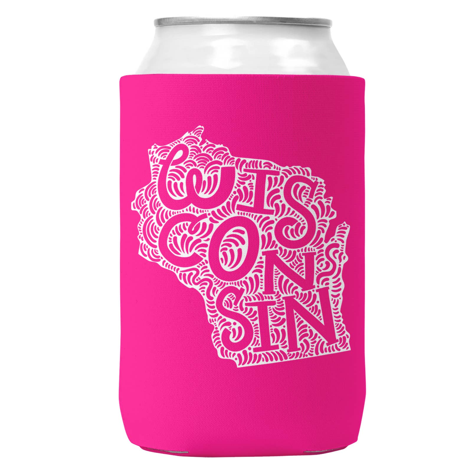 Wi-Wear - Wholesale Drink Huggers & Koozies - Wisconsin Can Coozie/Cooler for 12oz Cans4