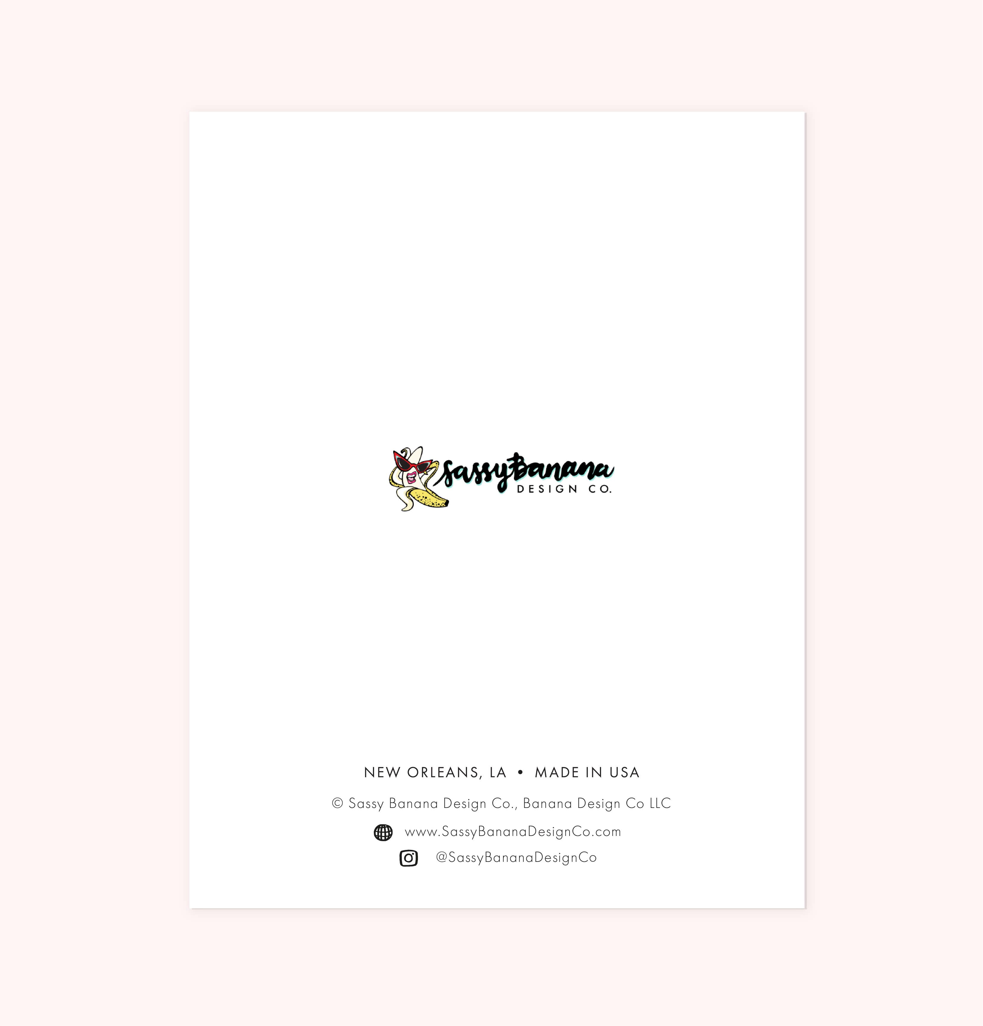 Sassy Banana Design Co. - Wholesale Birthday Card - Pin a Dolla to Ya Money Birthday Card1