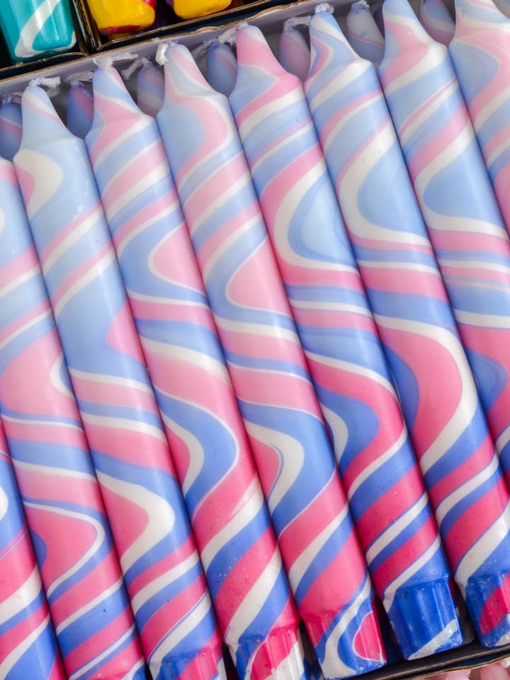 Candele in Marmo Estivo - Marmo Rosa / Blu per la vendita all'ingrosso da parte di Nordtrice