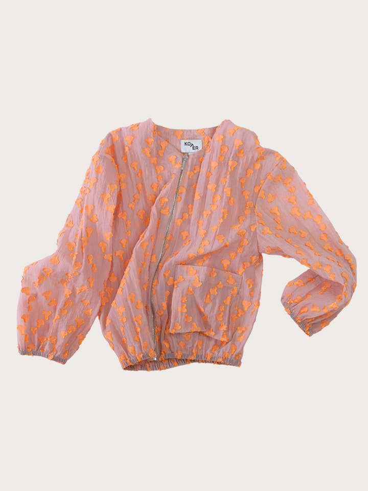 Koko Oversized Sheer Zip Jacket for wholesale by Studio Koter