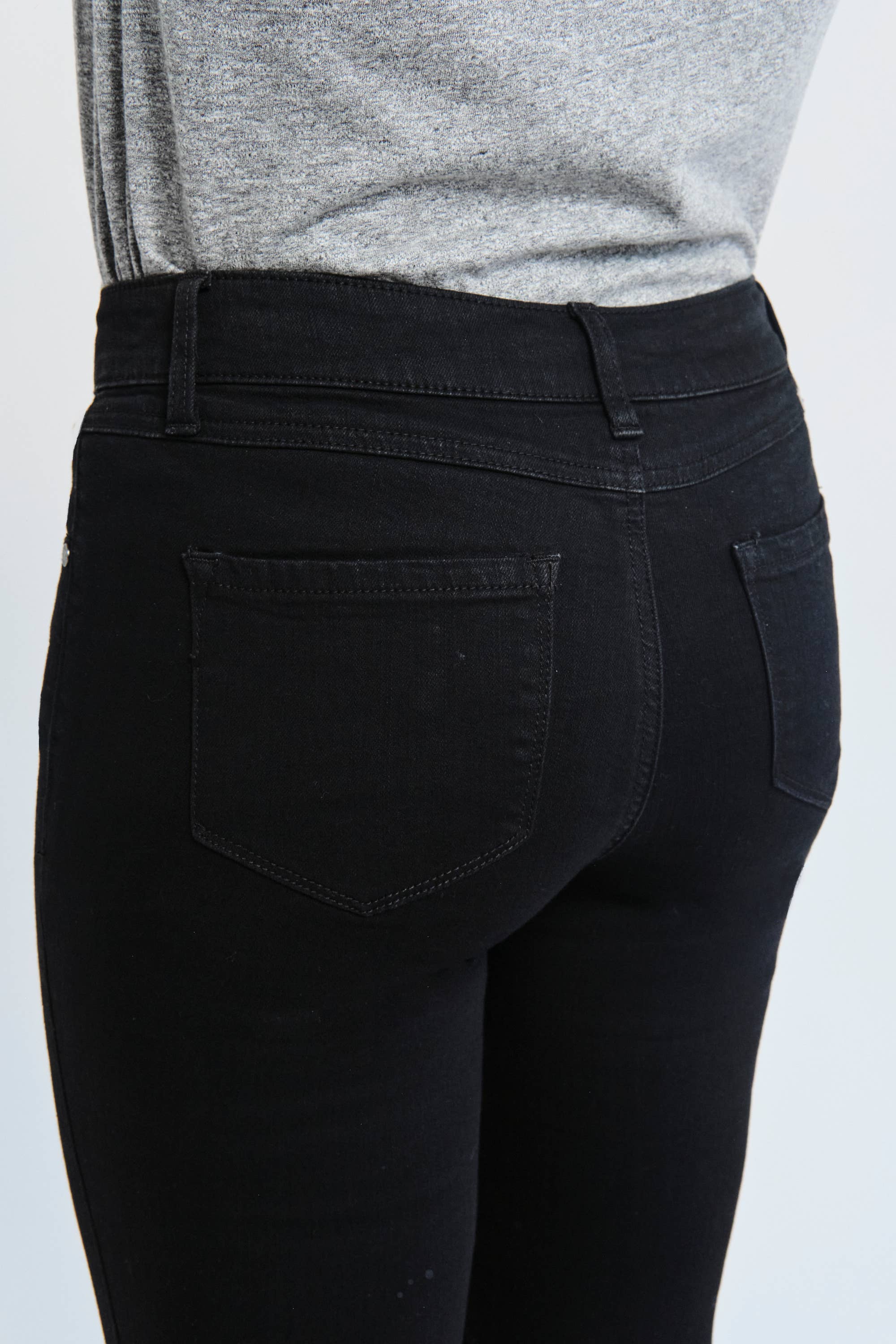 1822 Denim - Wholesale Jeans - Women's - Tall 34'' Mid-Rise Vintage Flare Jean in Black6