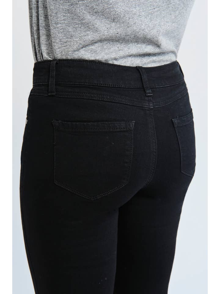 1822 Denim - Wholesale Jeans - Women's - Tall 34'' Mid-Rise Vintage Flare Jean in Black6