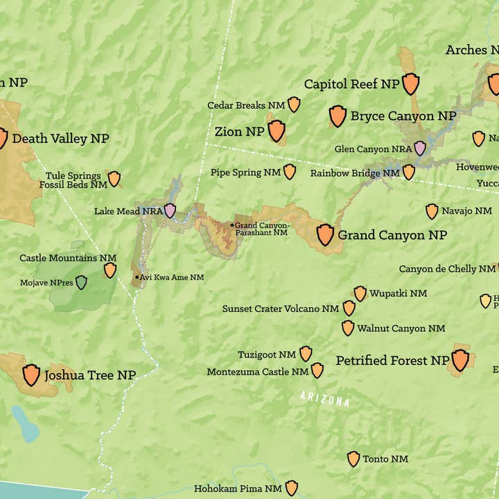 Best Maps Ever - Wholesale Poster - US 433 National Park System Units Map 24x36 Poster4