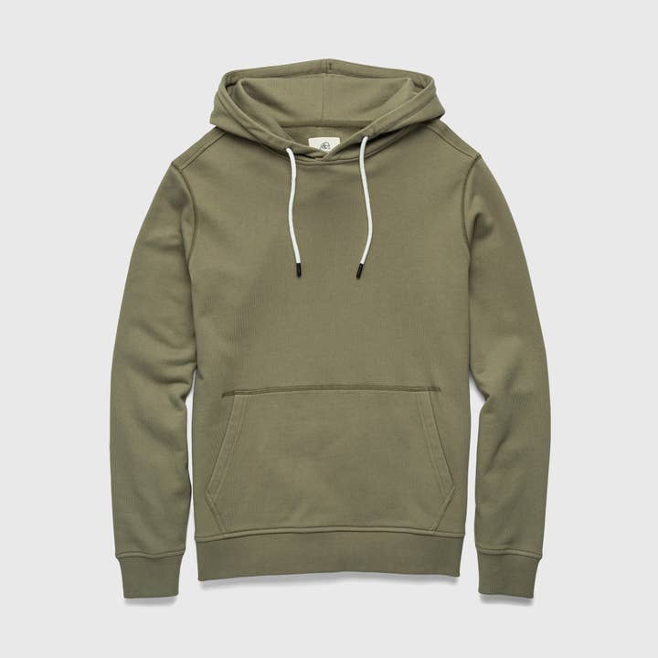 Marine French Terry Hoodie - Lichen Green for wholesale by SURFSIDESUPPLY