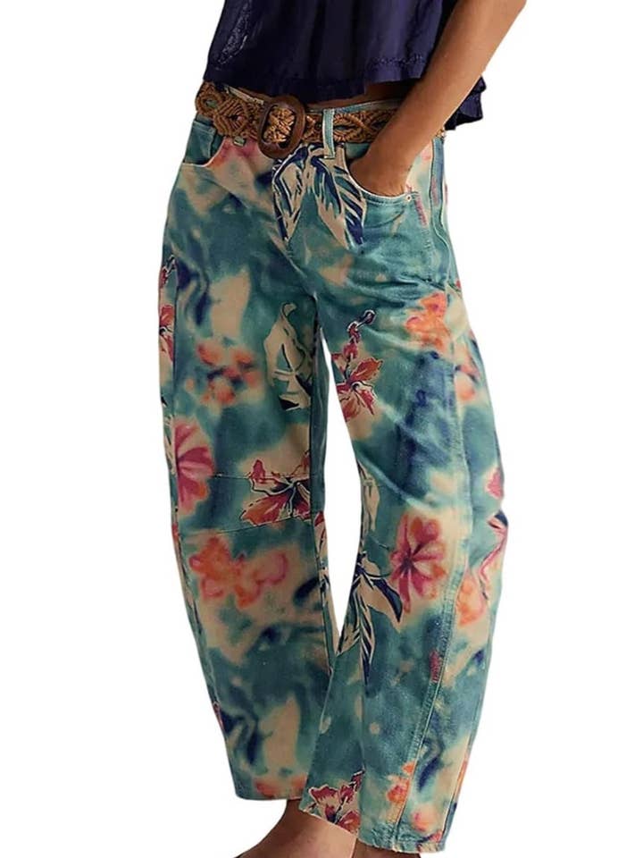 Rosa Clothing - Wholesale Jeans - Women's - Y2k Western Vintage Paisley Printed Jeans5