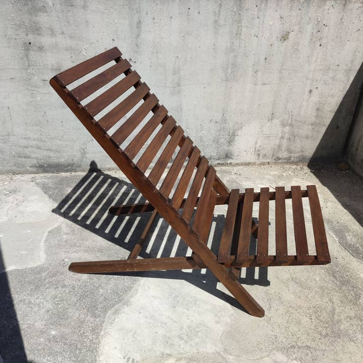 Office Objets - Wholesale Chair - Teak slatted folding lounge chair12