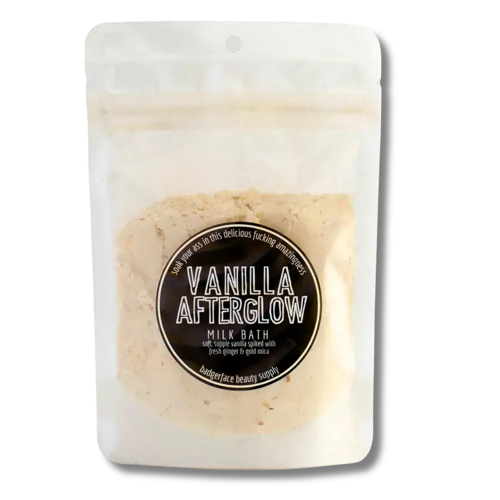 Badgerface Beauty Supply - Vente Lait de bain - Bain au lait de coco et à la vanille. Produit de bain artisanal.1