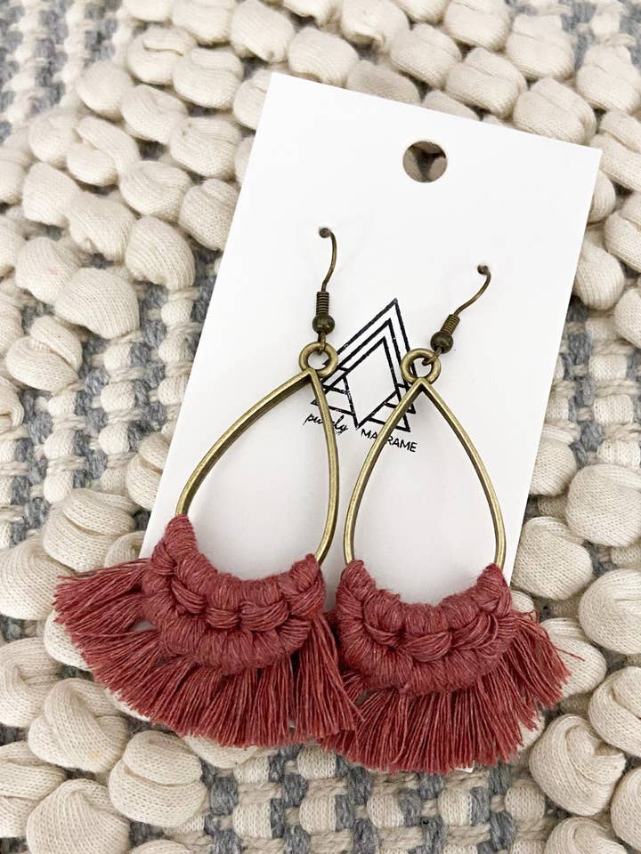 Lágrimas de terracota por atacado de Purely Macrame