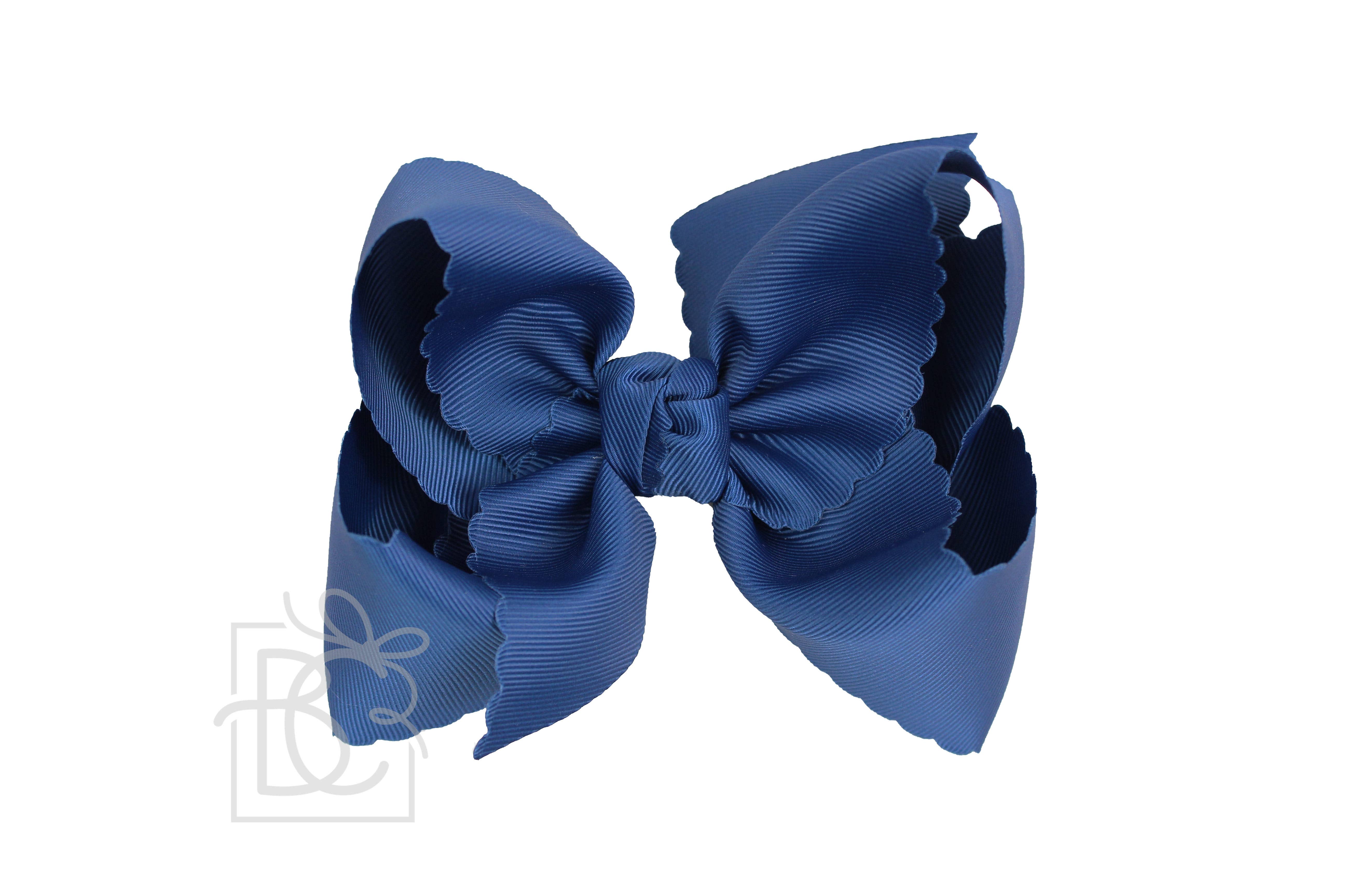 Beyond Creations, LLC – wholesale Hair bow – Kids – SCALLOPED EDGE BOW52