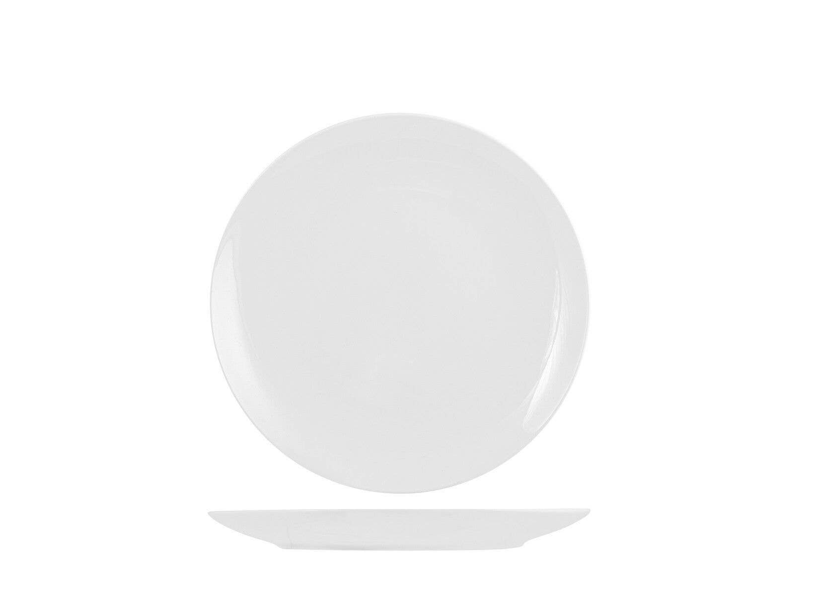 H&H - Wholesale Dinner Plate - Coupe Fruit Plate New Bone China cm 20.5