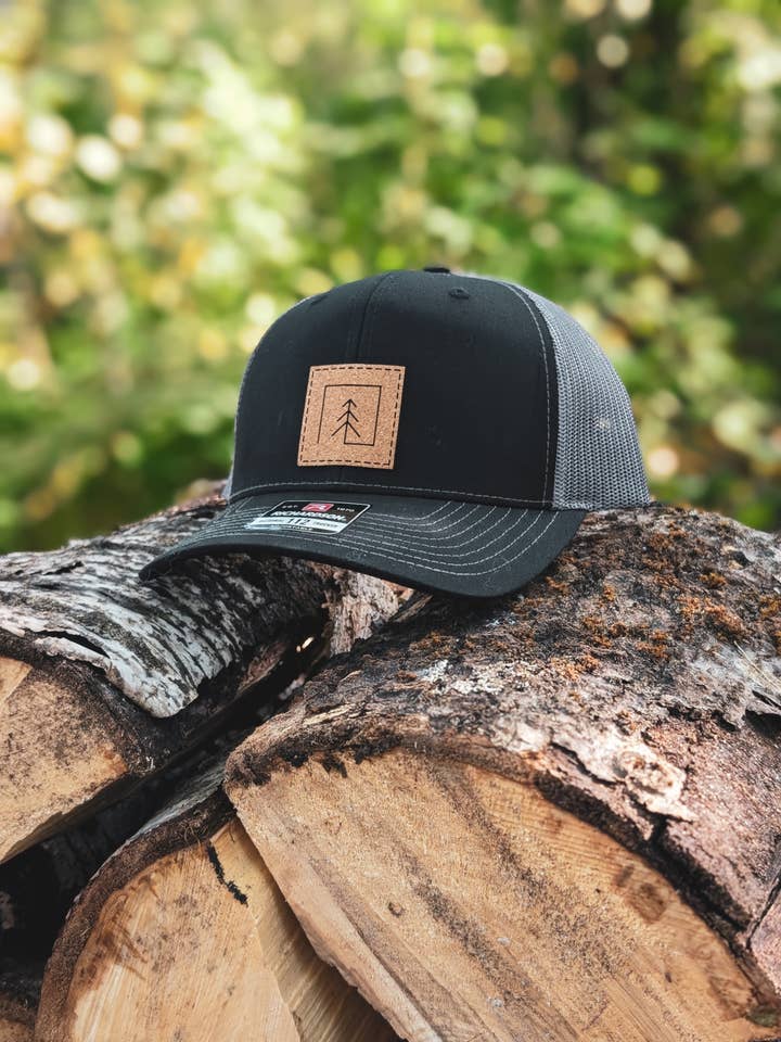 Trucker Hat, Modern Tree Hat, Nature Hat, Richardson 112 for wholesale by Simply Born Designs
