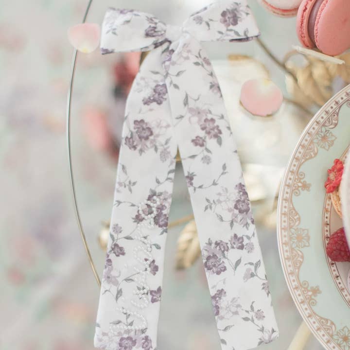 Mireille Pearl Floral Bow for wholesale by Bebe Theory