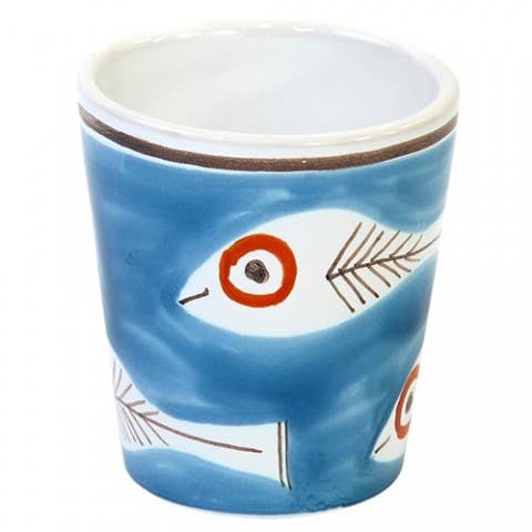 Ceramiche De Simone – Großhandel Trinkglas/Tasse – Itaca Glas aus handbemalter Keramik – Mangiallegro Linie0