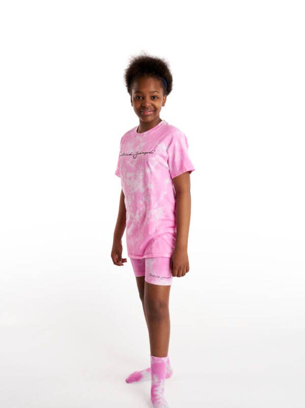 Pink Cloud Sienna Tee & Cycle Shorts for wholesale by Patrick Joseph