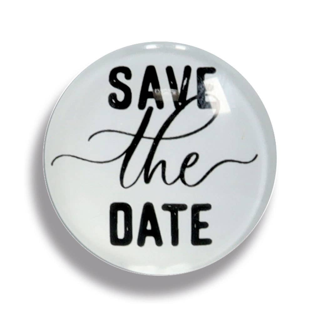 negro/blanco Juego de imanes "Frases", 4 piezas, plástico/vidrio de venta al por mayor en Faire1