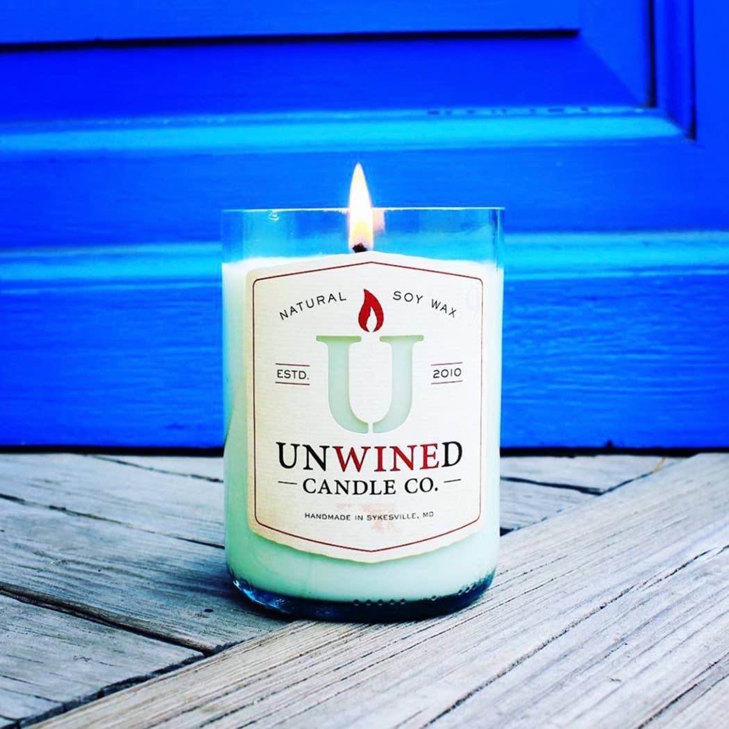 Unwined Candles - Wholesale Jar/Filled Candle - Oak & Amber Signature Series - Wine Bottle Candle6