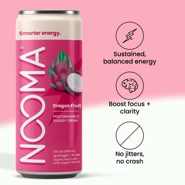NOOMA - Wholesale Sports/Energy Drink - Performance Energy Drinks - Dragon Fruit (12-Pack)