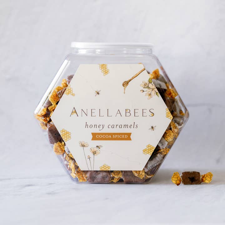 Anellabees - Wholesale Hard Candy - Cocoa Spiced Butter Honey Caramel Bulk by the LB for Summer