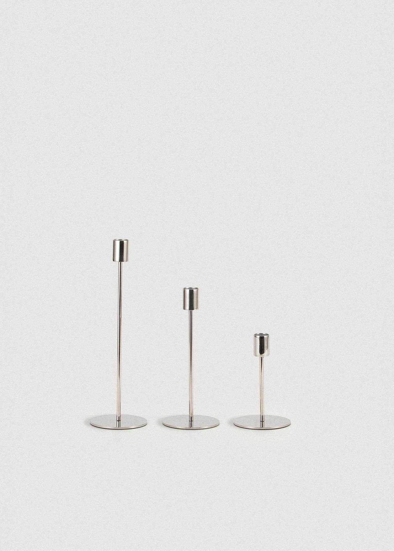 SUNNY HOME - Wholesale Candle Holder - Silver Doric Candle Holder Set of 33