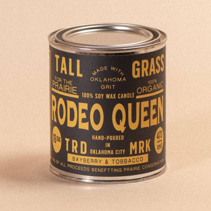 Tallgrass Supply Co – wholesale Reseljus – Rodeo Queen: Bayberry + tobak soja vaxljus1