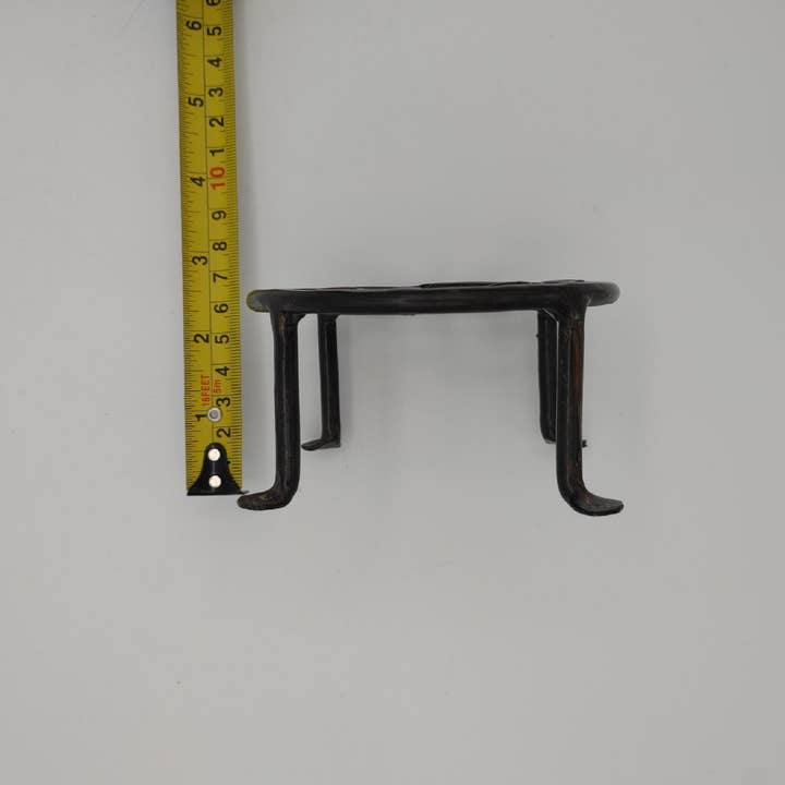 Asia West - Vendita all'ingrosso Portavasi - Supporto per piante rotondo in ferro battuto da 4»7