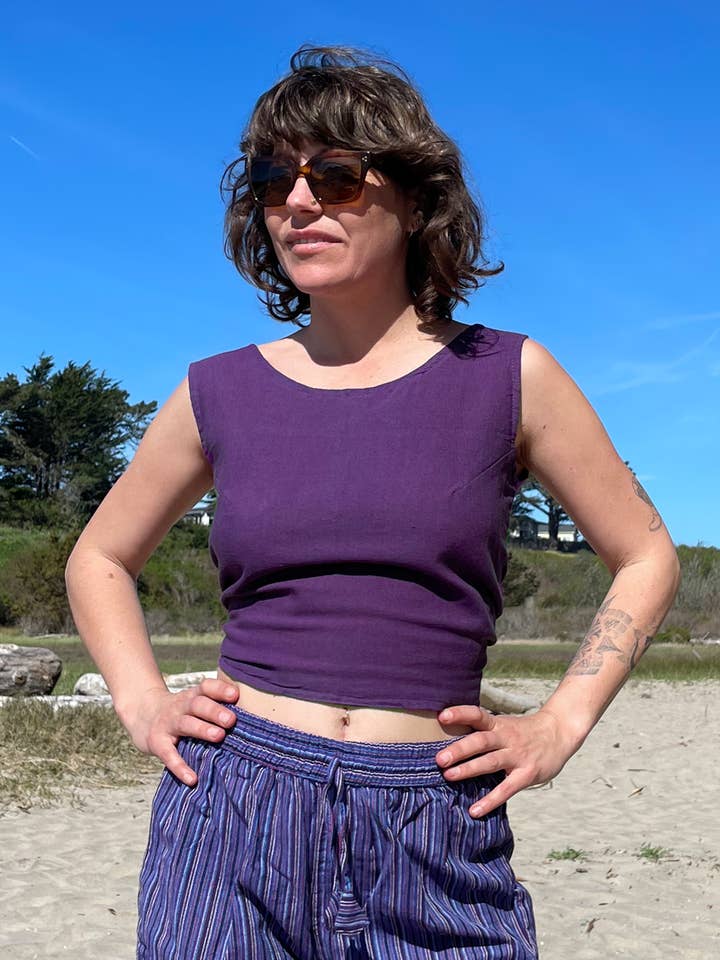 Zig Zag Asian Collection - Venta al por mayor Camiseta sin mangas - Mujer - Top con lazo trasero11