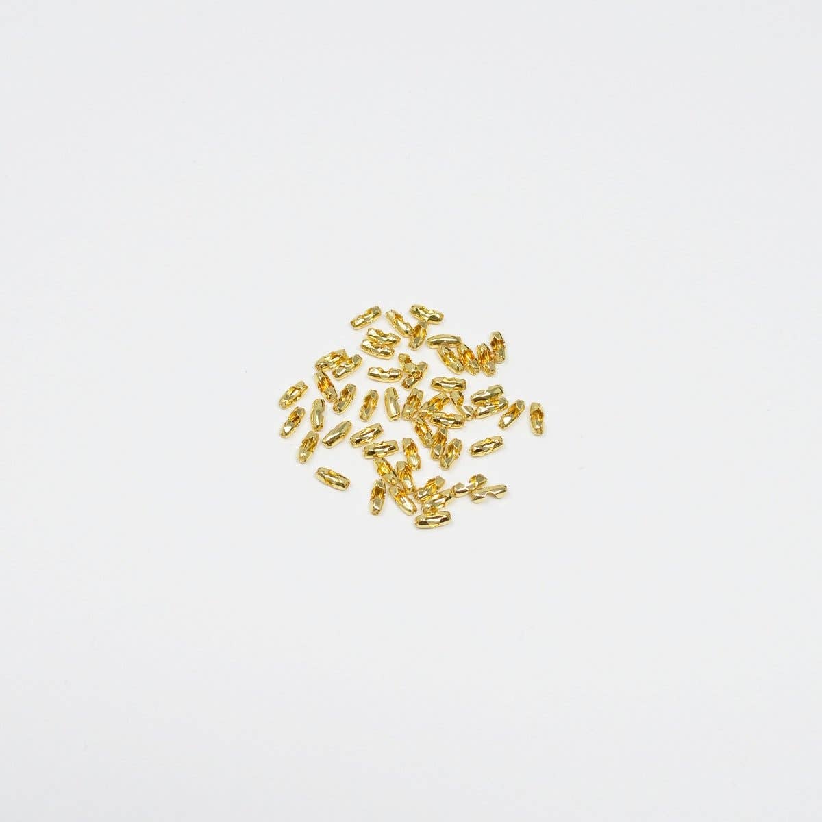 Aim Eternal - Wholesale Craft Supplies - Tiny Gold Filled Clamp Beads Crimp Beads Tag Fastener For Jewelry Making Supplies DIY Necklace Bracelet  L-1640