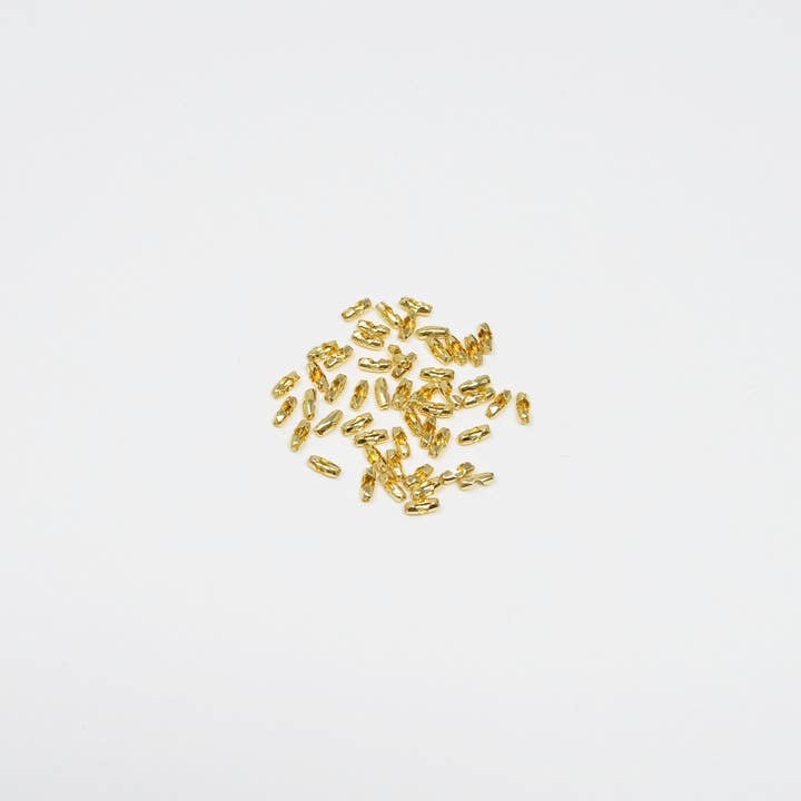 Aim Eternal - Wholesale Craft Supplies - Tiny Gold Filled Clamp Beads Crimp Beads Tag Fastener For Jewelry Making Supplies DIY Necklace Bracelet L-164