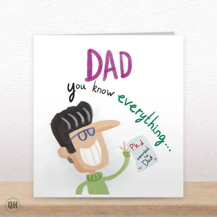 Pai, Tu Sabes Tudo... - Cartão Engraçado para o Dia do Pai por atacado de Quitting Hollywood